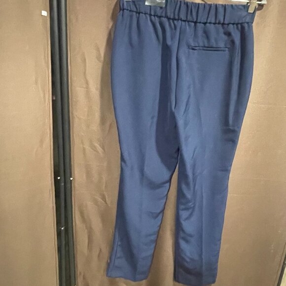 NWT Women's Sz. 2 Navy High Rise Pull-On Slimming Waist Flare Leg Pant w/Pockets - Picture 4 of 16